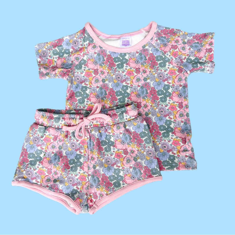 Poppy Kids Co x Dede Rosie Posey Short Set